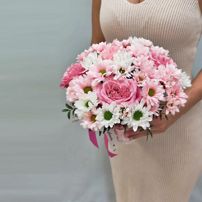 Стаканчик с цветами "Нежный" N 53035